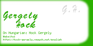 gergely hock business card